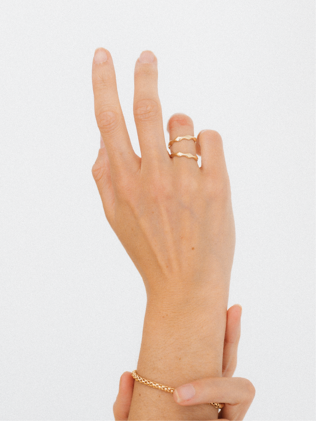 Wave Ring | Gold Wave Ring | 14k Solid Gold Organic Wave Ring