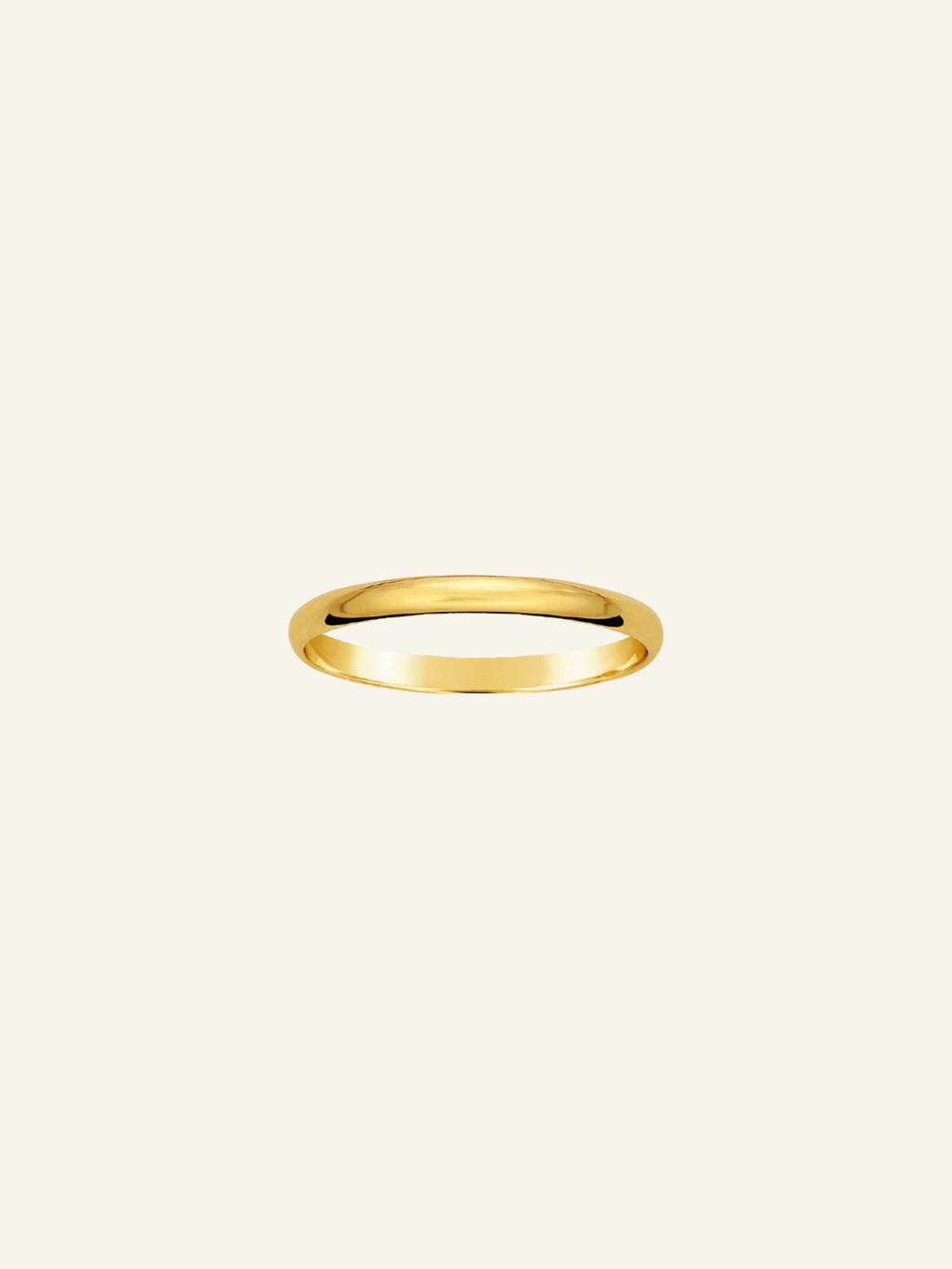 14k Solid Gold Band Ring Love Isabelle Jewellery