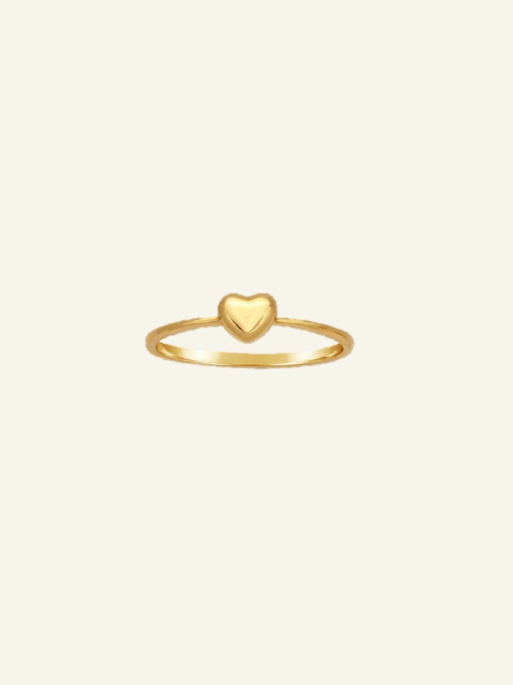 Real gold sales heart ring