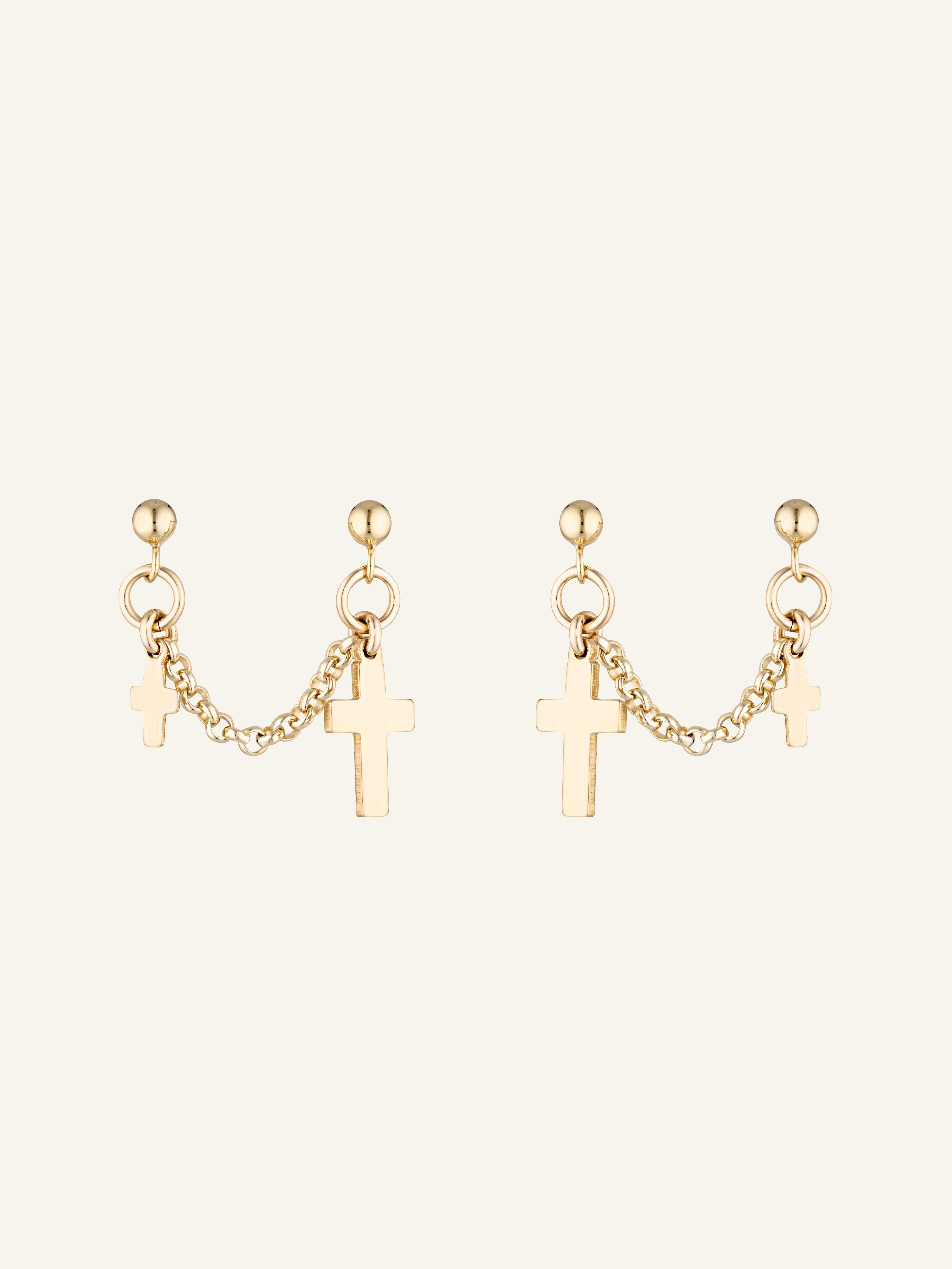 Celine Double Earrings