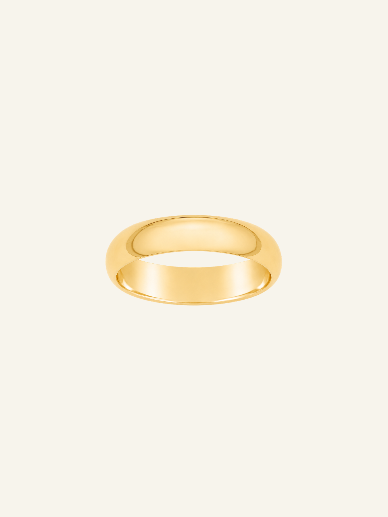 14k Solid Gold Thick Band Ring