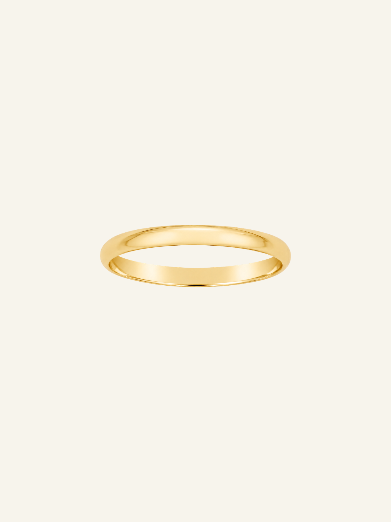 14k Solid Gold Thin Band Ring
