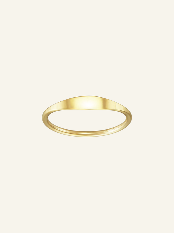 Gold Filled Dainty Signet Ring