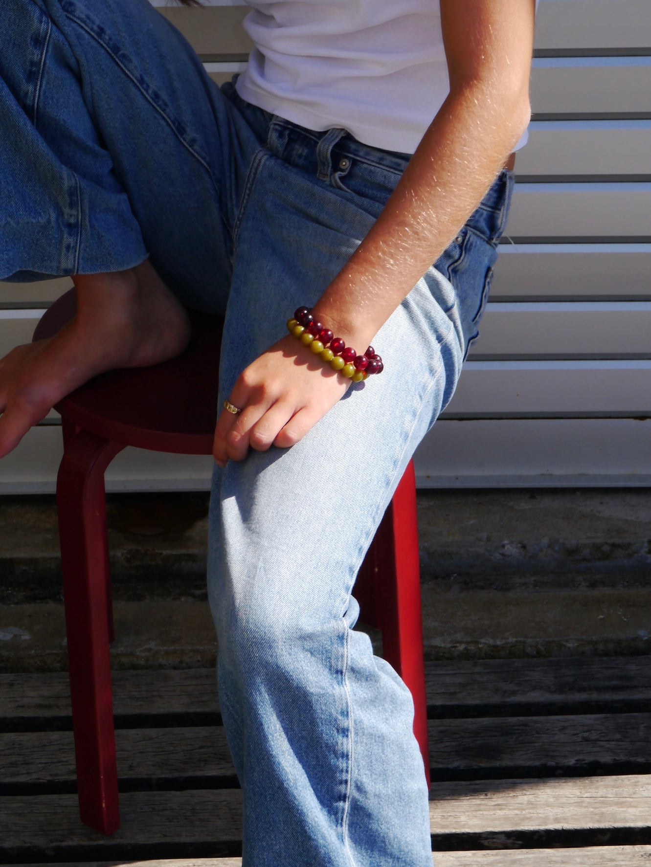 Elu Garnet Bracelet
