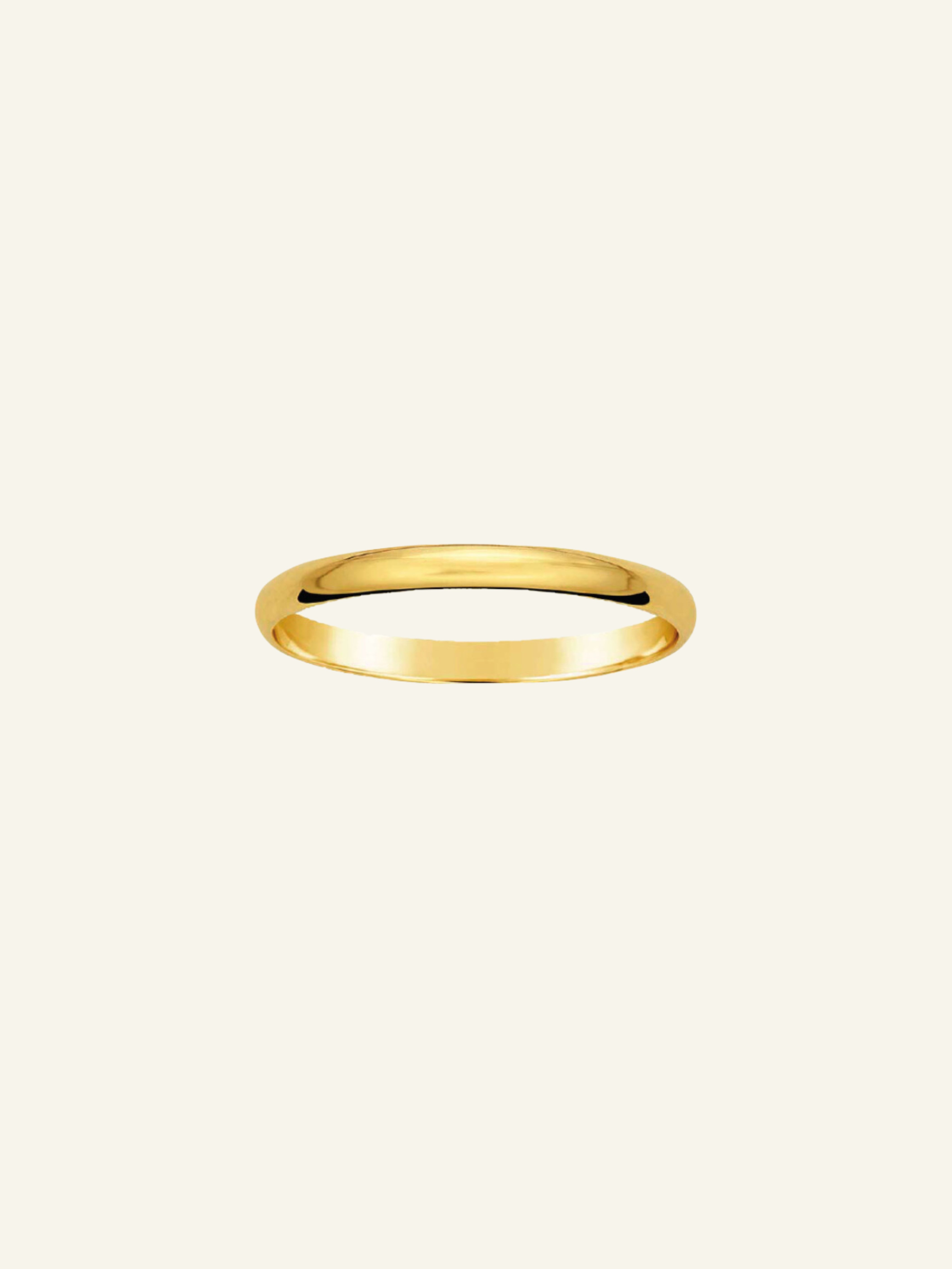 14k Solid Gold Band Ring