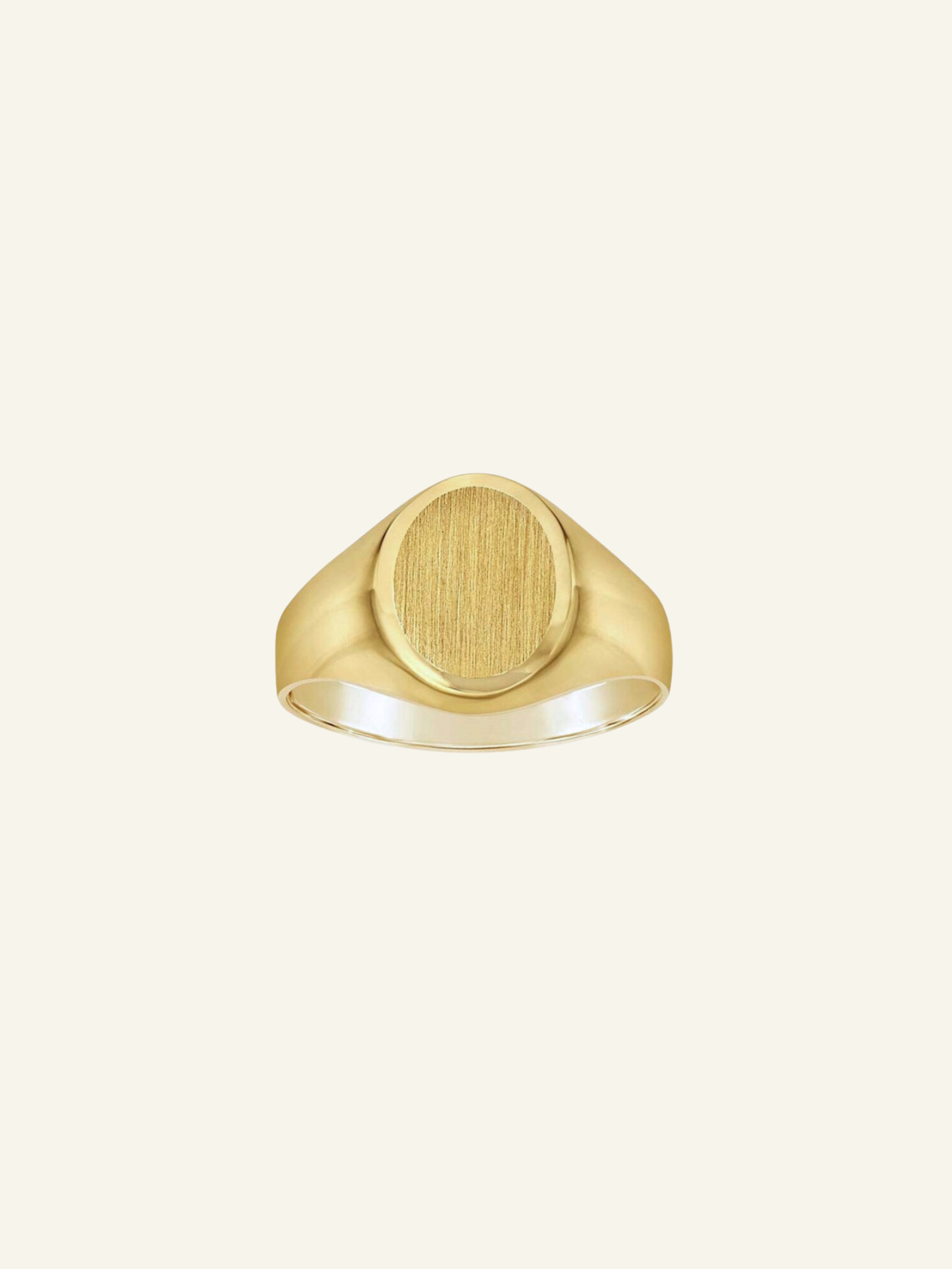 14k Solid Gold Signet Ring