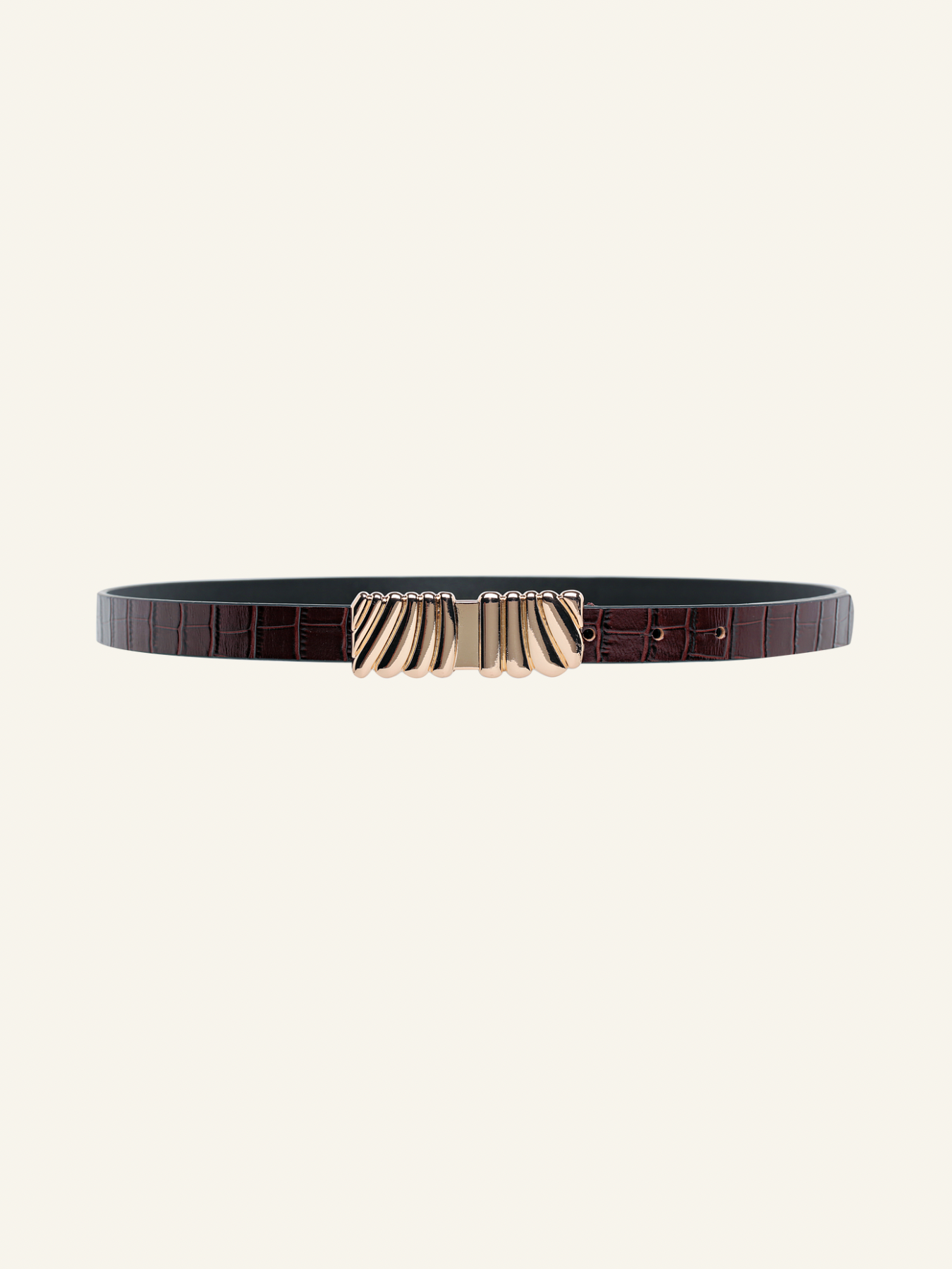 Selene Belt Gold - Brown Stone