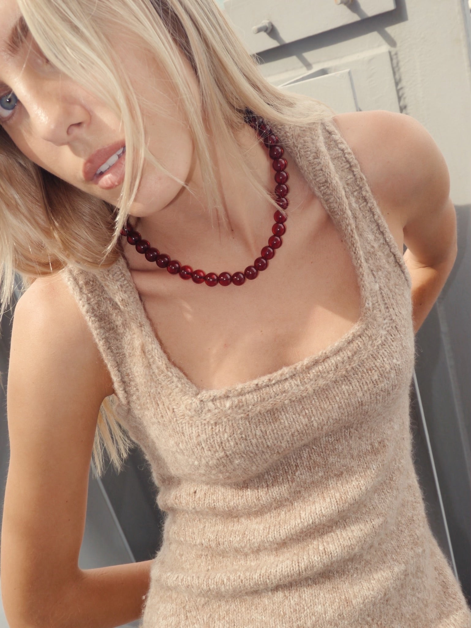 Elu Garnet Necklace