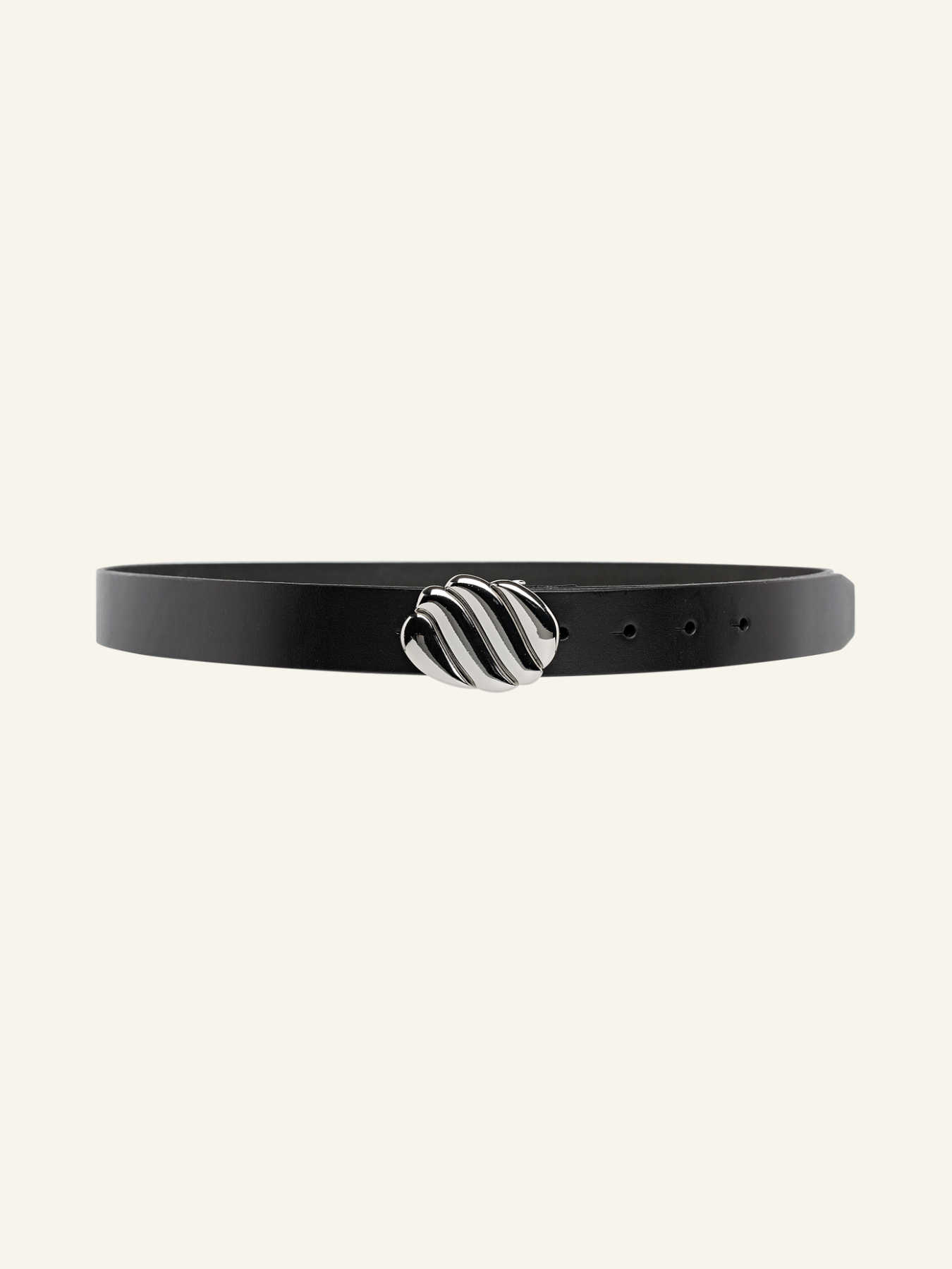 Iris Belt Silver - Black