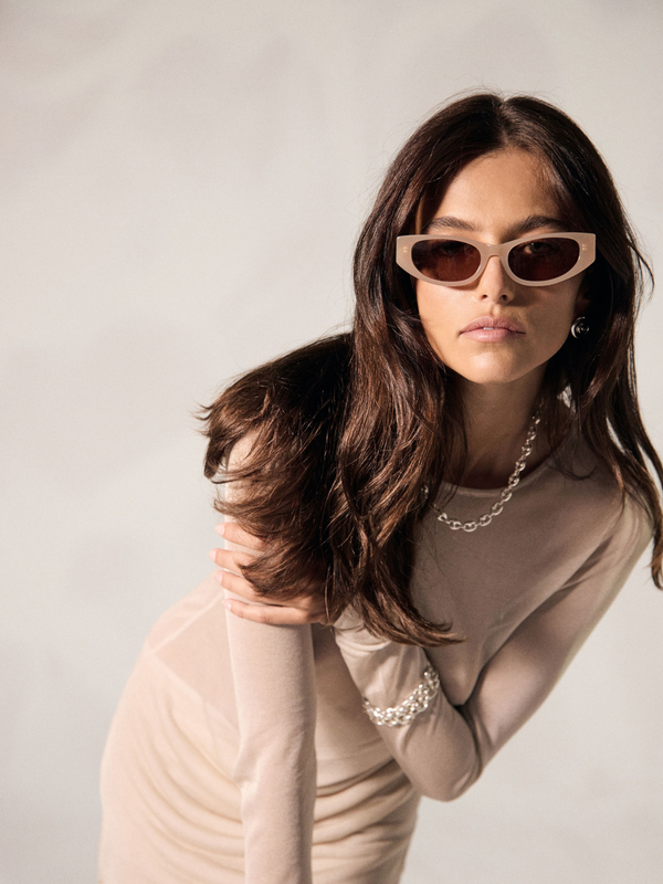 The Isabelle Sunglasses - Beige