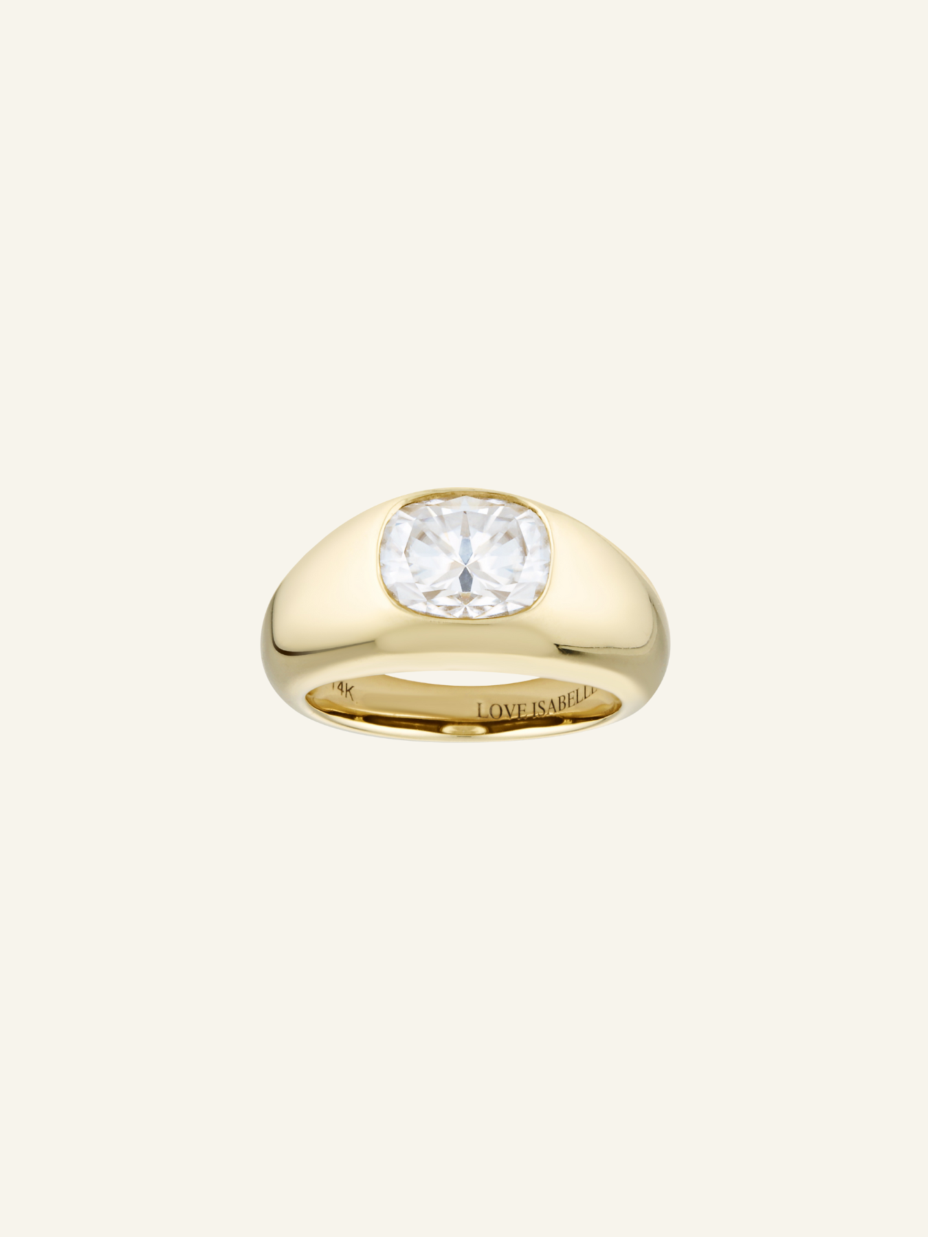 Solid Gold Heritage Cushion Ring