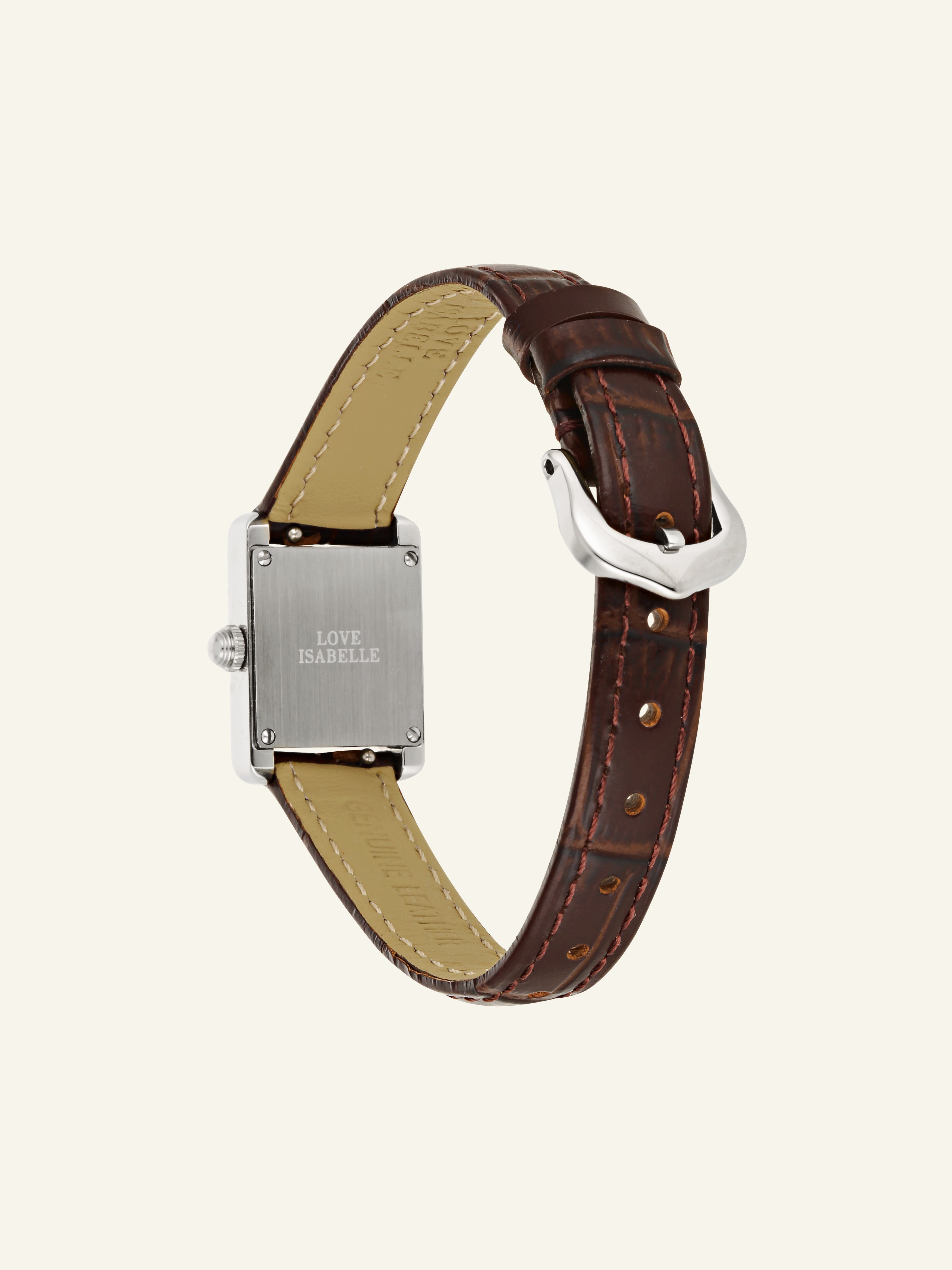 Boston Watch - Silver / Brown