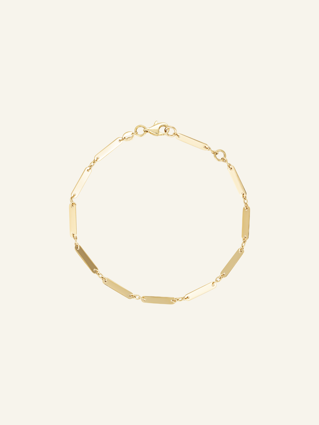 Solid Gold Bar Bracelet