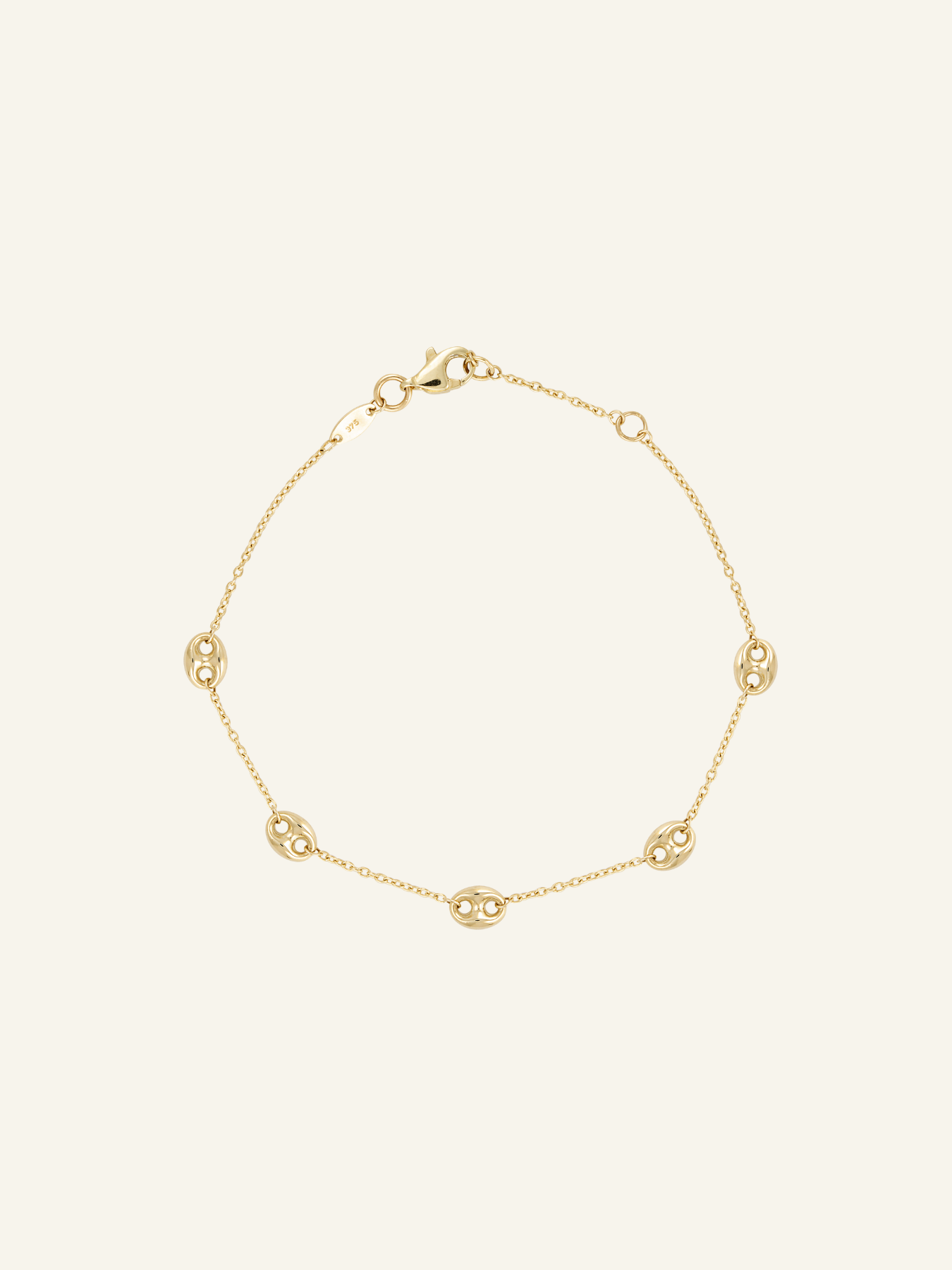 Solid Gold Mariner Link Bracelet