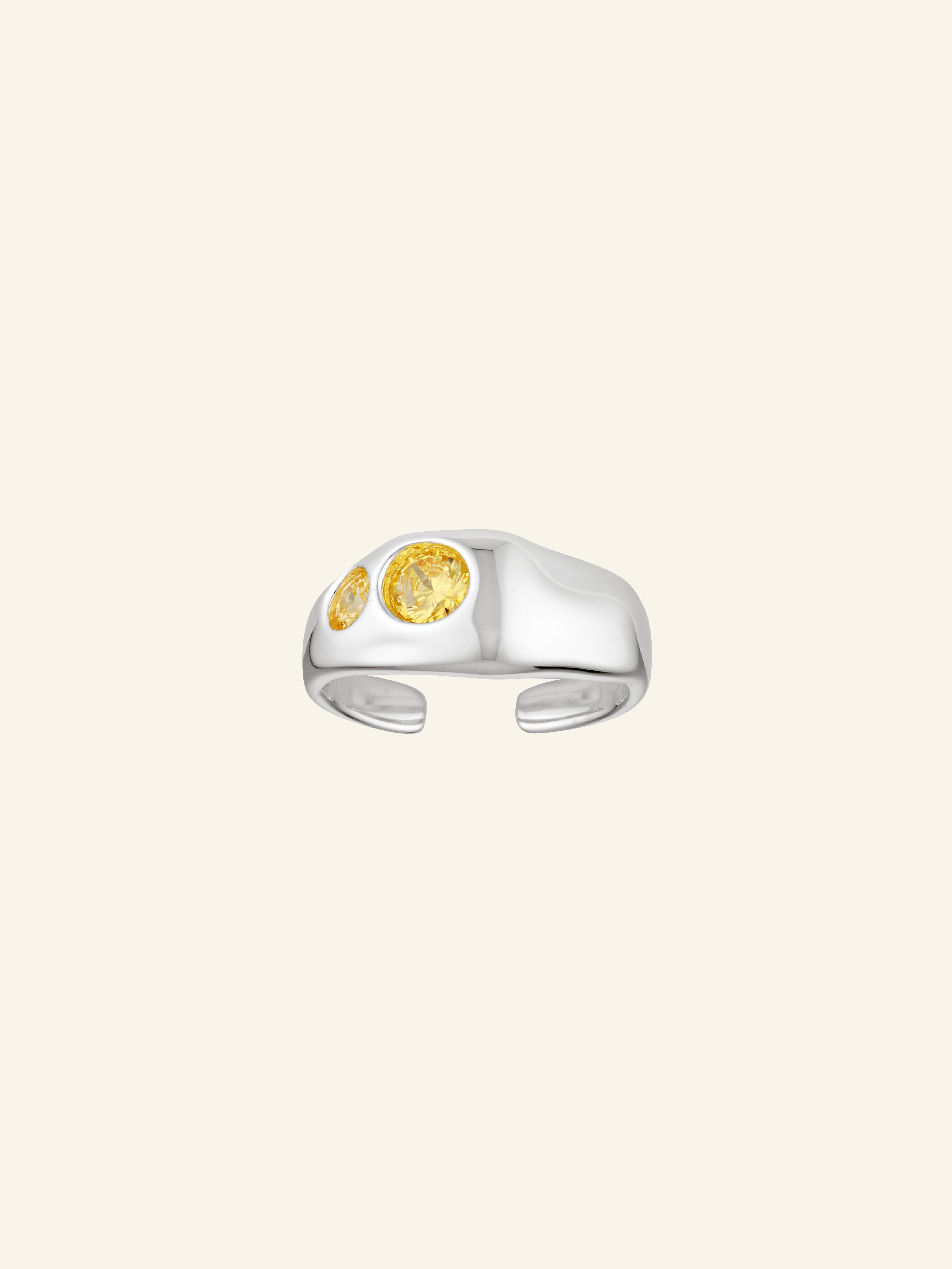 Sloane Toe Ring - Yellow Quartz