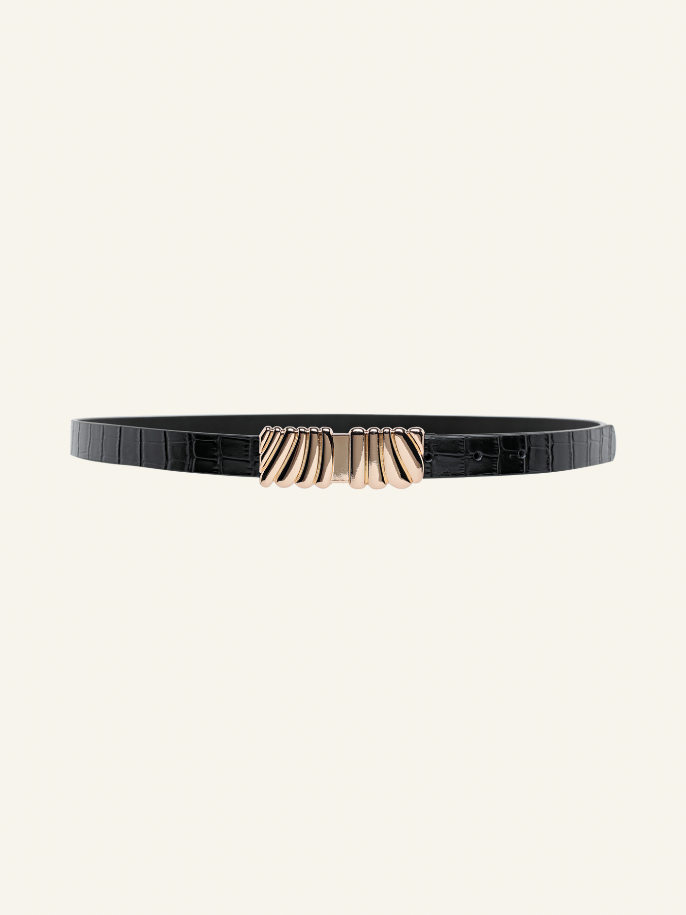 Selene Belt Gold - Black Stone