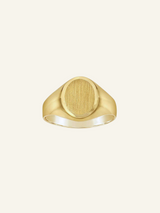 14k Solid Gold Signet Ring