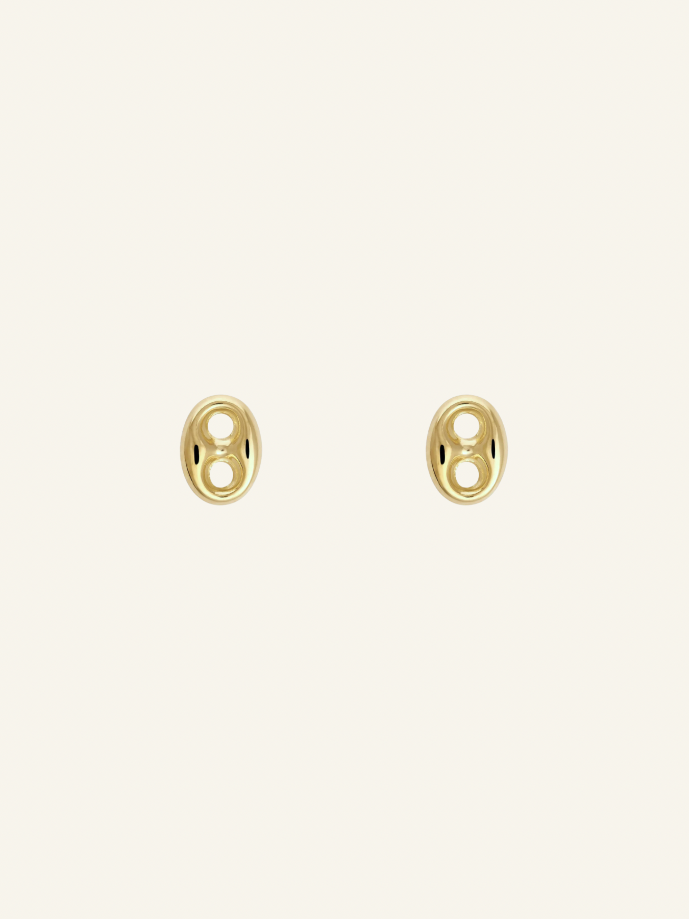 14k Puffed Mariner Studs