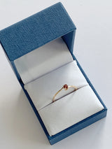 14k Garnet Birthstone Ring - January