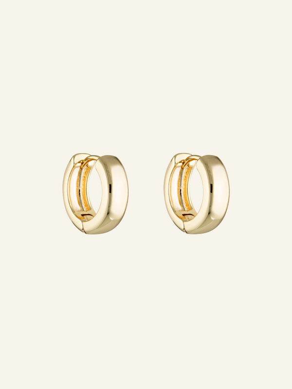 14 karat gold huggie earrings deals
