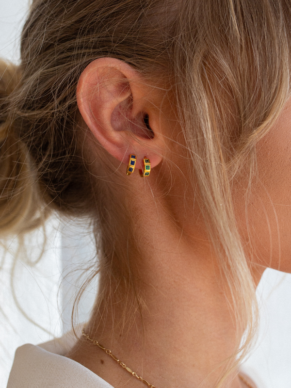 Small gold hoops set deals
