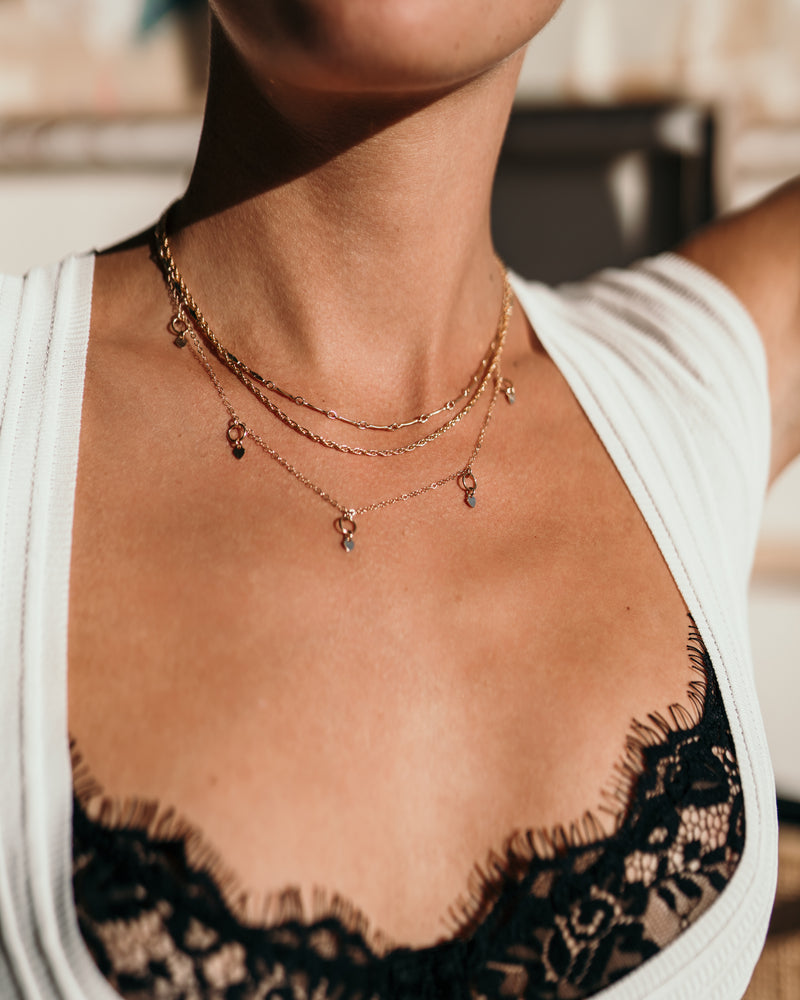 Gigi Clozeau White Necklace (Pink Gold) – coho USA