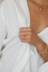 14k Sapphire Birthstone Ring - Sep