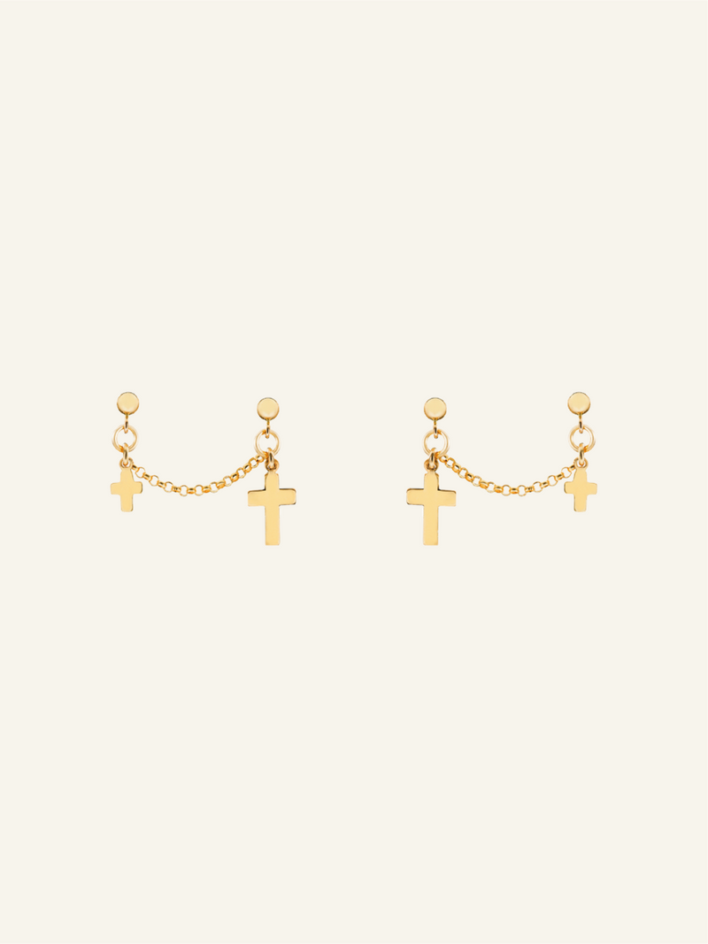 Celine Double Earrings